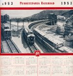 PRR Calendar, "Crossroads Of Commerce," 1953